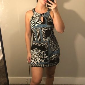 beautiful pattern slip dress